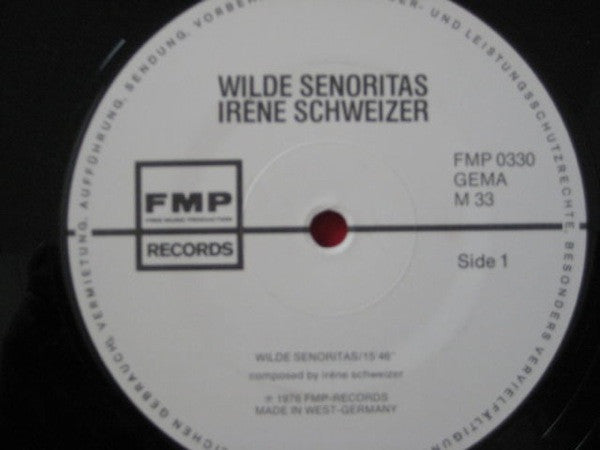 Irene Schweizer ~ Wilde Señoritas (Vinyl) - Djungel & Jazz