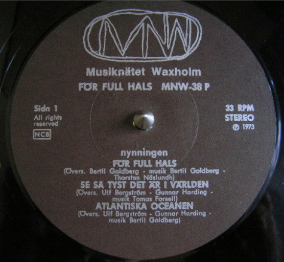 Nynningen : För Full Hals (LP, Album)