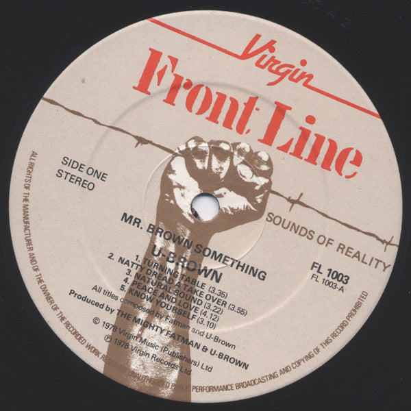 U Brown : Mr. Brown Something (LP, Album)