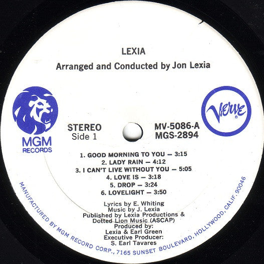 Lexia ~ Lexia (Vinyl) - Djungel & Jazz