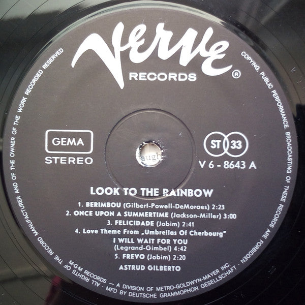 Astrud Gilberto ~ Look To The Rainbow (Vinyl) - Djungel & Jazz