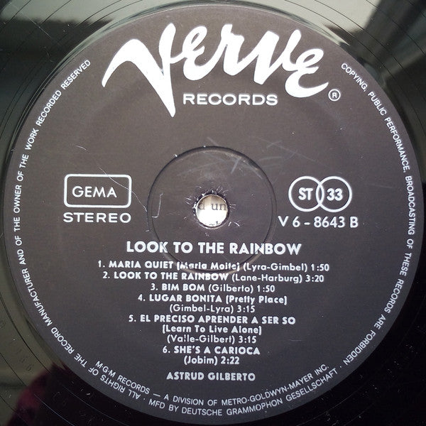 Astrud Gilberto ~ Look To The Rainbow (Vinyl) - Djungel & Jazz