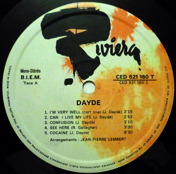Daydé ~ Daydé (Vinyl) - Djungel & Jazz