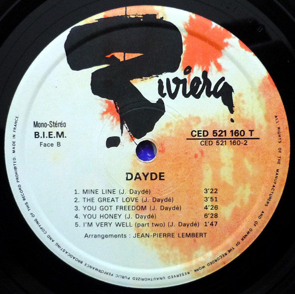 Daydé ~ Daydé (Vinyl) - Djungel & Jazz