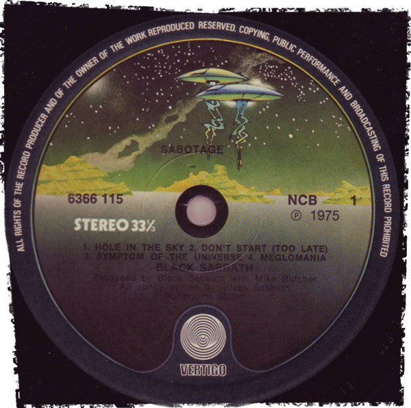 Black Sabbath : Sabotage (LP, Album)