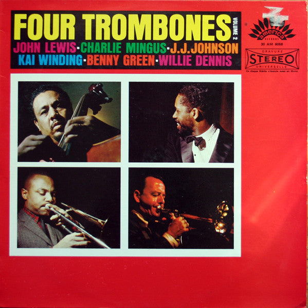 John Lewis - Charlie Mingus - J.J. Johnson - Kai Winding - Benny Green - Willie Dennis ~ Four Trombones Volume 2 (Vinyl) - Djungel & Jazz