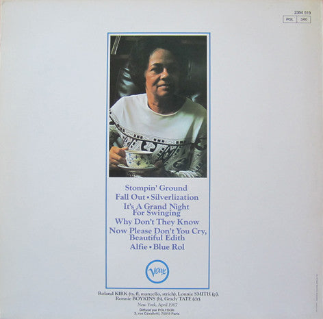 Roland Kirk ~ Now Please Don't You Cry, Beautiful Edith (Vinyl) - Djungel & Jazz