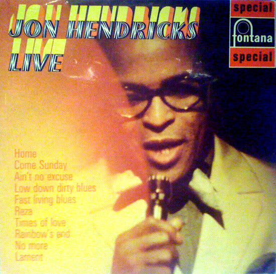 Jon Hendricks ~ Jon Hendricks Live (Vinyl) - Djungel & Jazz
