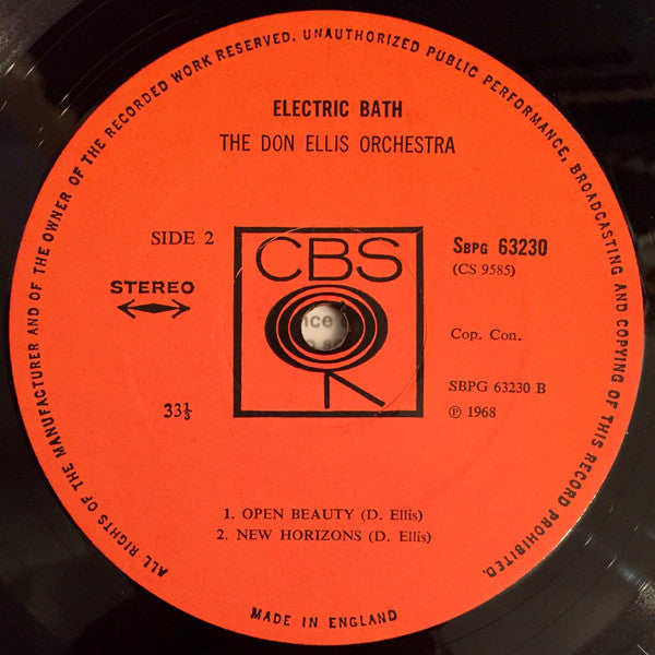 The Don Ellis Orchestra ~ Electric Bath (Vinyl) - Djungel & Jazz