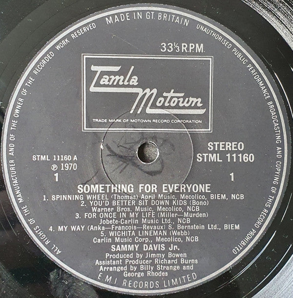 Sammy Davis Jr. ~ Something For Everyone (Vinyl) - Djungel & Jazz