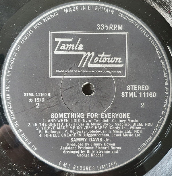 Sammy Davis Jr. ~ Something For Everyone (Vinyl) - Djungel & Jazz