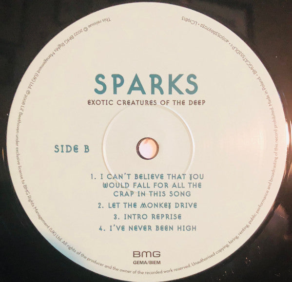 Sparks ~ Exotic Creatures Of The Deep (Vinyl) - Djungel & Jazz