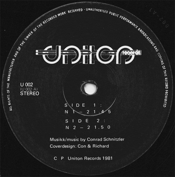 Conrad Schnitzler ~ Conal (Vinyl) - Djungel & Jazz