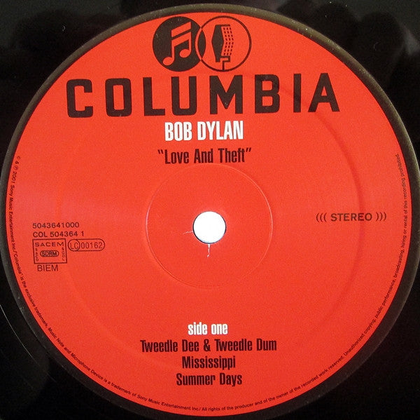 Bob Dylan ~ "Love And Theft" (Vinyl) - Djungel & Jazz