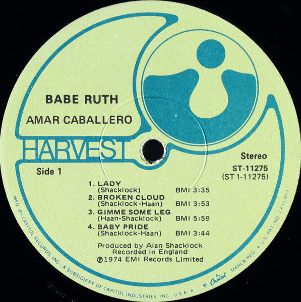 Babe Ruth ~ Amar Caballero (Vinyl) - Djungel & Jazz