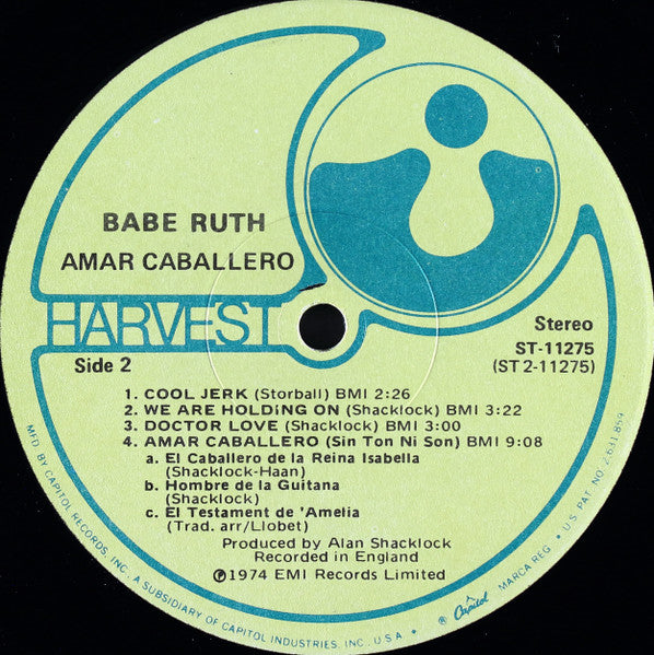 Babe Ruth ~ Amar Caballero (Vinyl) - Djungel & Jazz