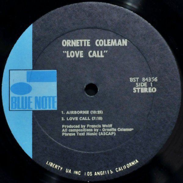 Ornette Coleman : Love Call (LP, Album, RP, Blu)