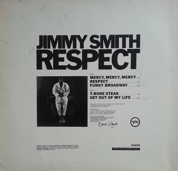 Jimmy Smith ~ Respect (Vinyl) - Djungel & Jazz