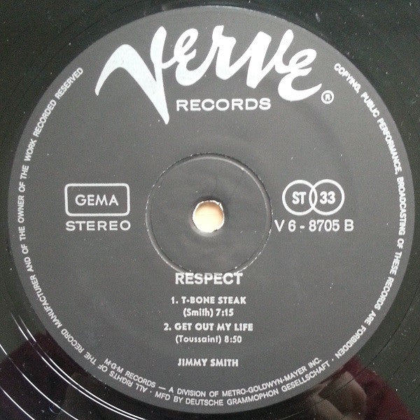 Jimmy Smith ~ Respect (Vinyl) - Djungel & Jazz