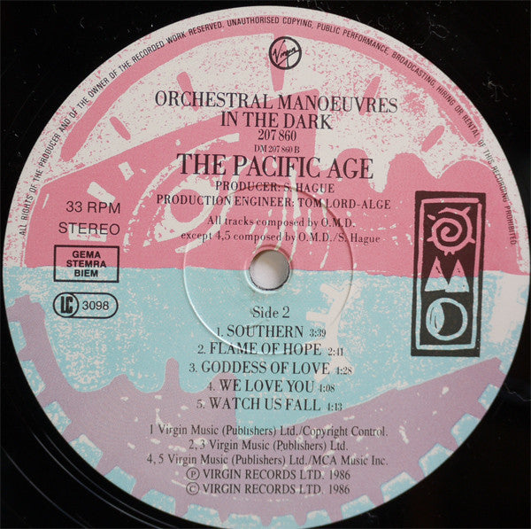 Orchestral Manoeuvres In The Dark ~ The Pacific Age (Vinyl) - Djungel & Jazz