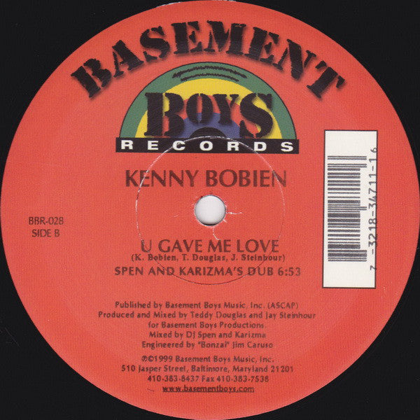 Kenny Bobien ~ U Gave Me Love (Vinyl) - Djungel & Jazz