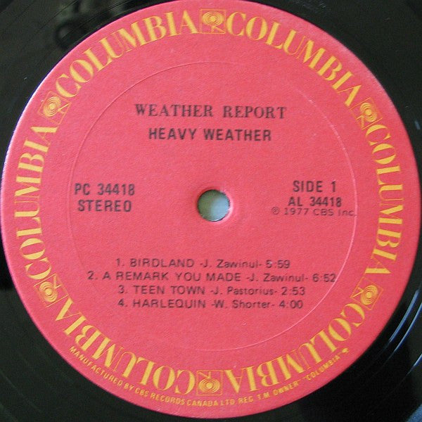 Weather Report ~ Heavy Weather (Vinyl) - Djungel & Jazz