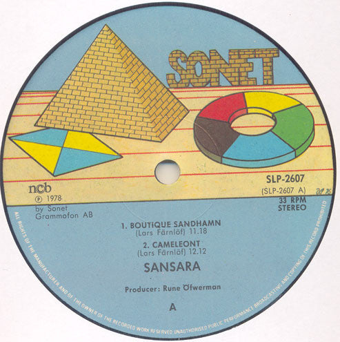 Sansara ~ Sansara Music Band (Vinyl) - Djungel & Jazz