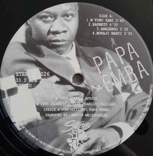 Papa Wemba ~ Papa Wemba (Vinyl) - Djungel & Jazz