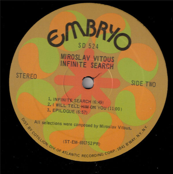 Miroslav Vitous ~ Infinite Search (Vinyl) - Djungel & Jazz