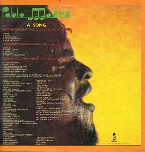 Pablo Moses : A Song (LP, Album)