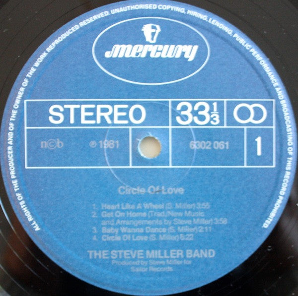The Steve Miller Band* : Circle Of Love (LP, Album)