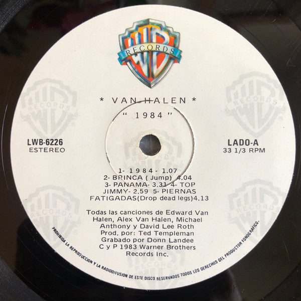 Van Halen : 1984 (LP, Album)