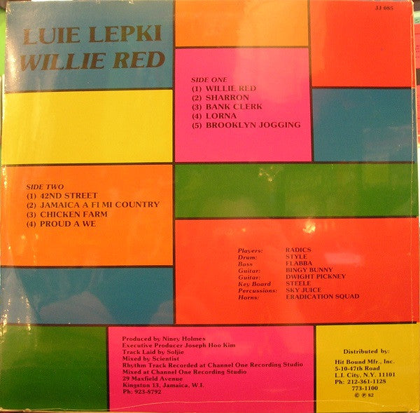 Louie Lepkie : Willie Red (LP, Album, RP)