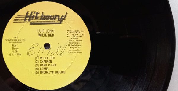 Luie Lepki* : Willie Red (LP, Album, RP)