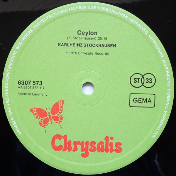 Karlheinz Stockhausen : Ceylon / Bird Of Passage (LP, Album)