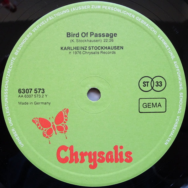 Karlheinz Stockhausen : Ceylon / Bird Of Passage (LP, Album)