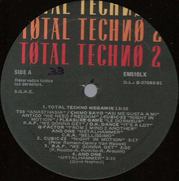 Various ~ Total Techno 2 (Vinyl) - Djungel & Jazz