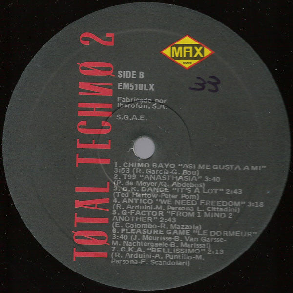 Various ~ Total Techno 2 (Vinyl) - Djungel & Jazz