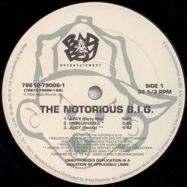 Notorious B.I.G. ~ Juicy (Vinyl) - Djungel & Jazz