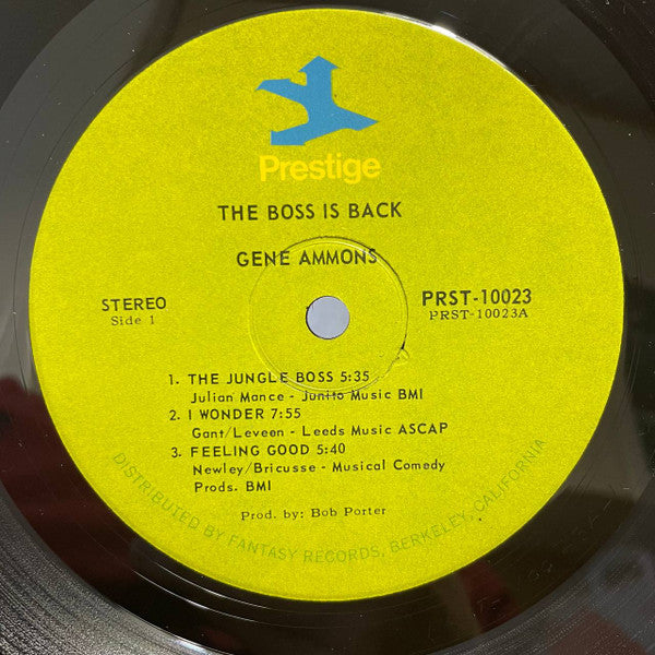 Gene Ammons ~ The Boss Is Back! (Vinyl) - Djungel & Jazz