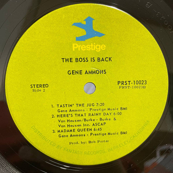 Gene Ammons ~ The Boss Is Back! (Vinyl) - Djungel & Jazz