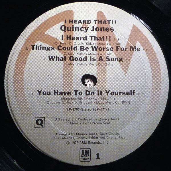 Quincy Jones ~ I Heard That!! (Vinyl) - Djungel & Jazz