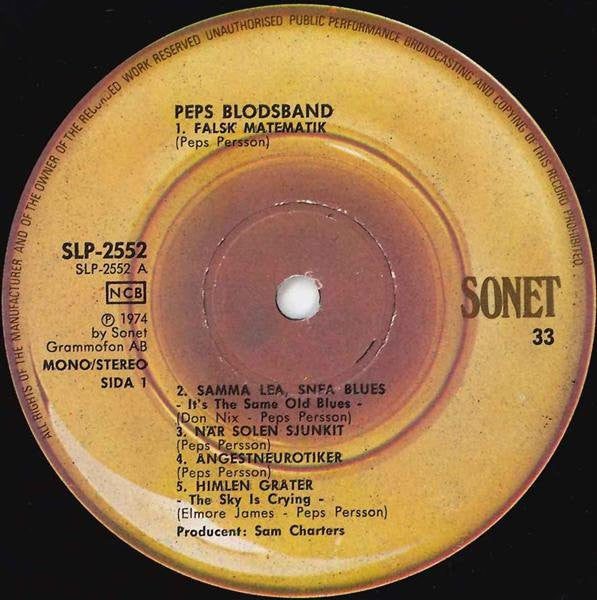 Peps Blodsband ~ Blodsband (Vinyl) - Djungel & Jazz
