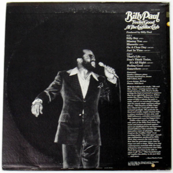 Billy Paul ~ Feelin' Good At The Cadillac Club (Vinyl) - Djungel & Jazz