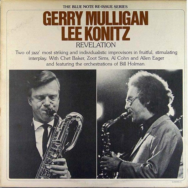 Gerry Mulligan / Lee Konitz ~ Revelation (Vinyl) - Djungel & Jazz