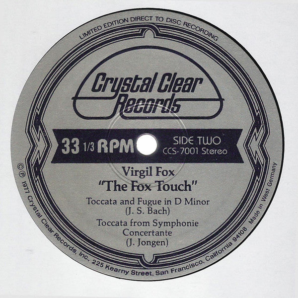 Virgil Fox ~ The Fox Touch • Volume One (Vinyl) - Djungel & Jazz