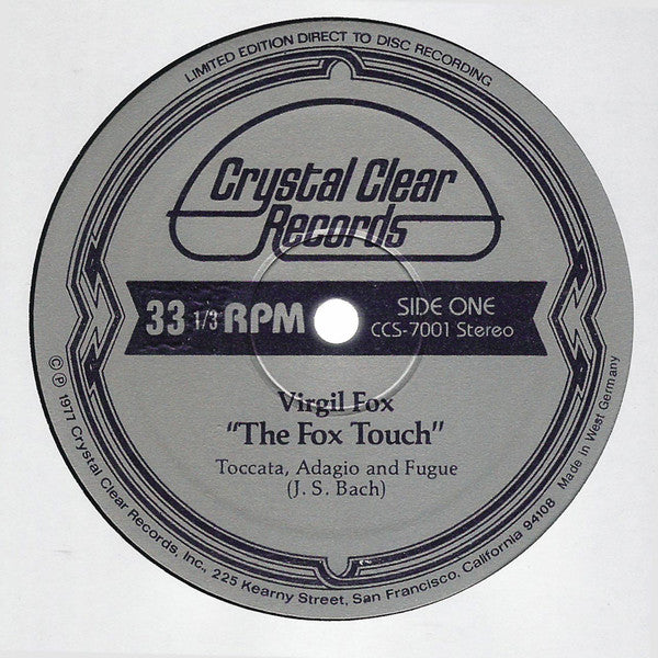 Virgil Fox ~ The Fox Touch • Volume One (Vinyl) - Djungel & Jazz