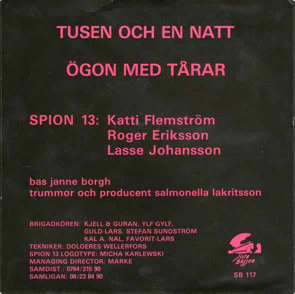 Spion 13 ~ Tusen Och En Natt (Vinyl) - Djungel & Jazz