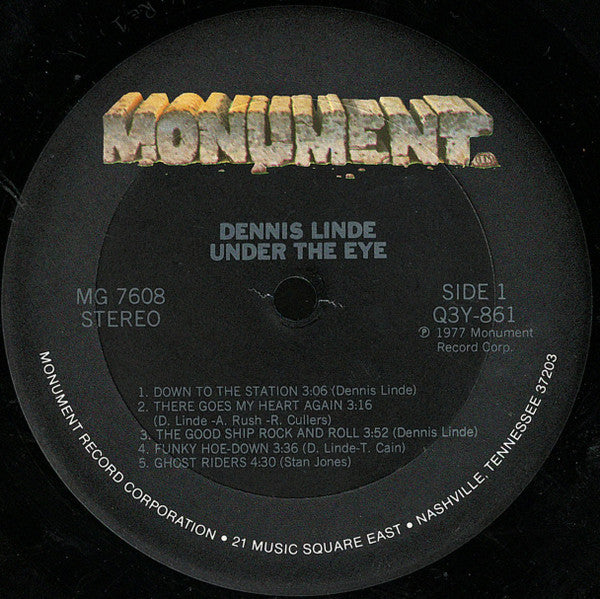 Dennis Linde ~ Under The Eye (Vinyl) - Djungel & Jazz