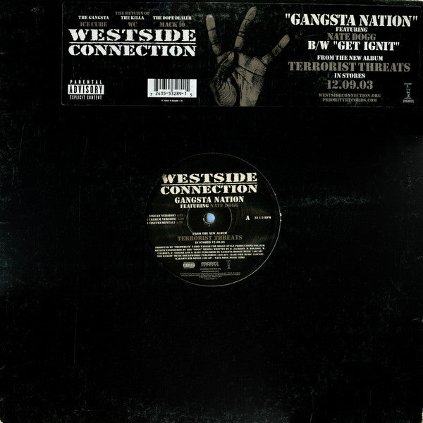 Westside Connection ~ Gangsta Nation (Vinyl) - Djungel & Jazz